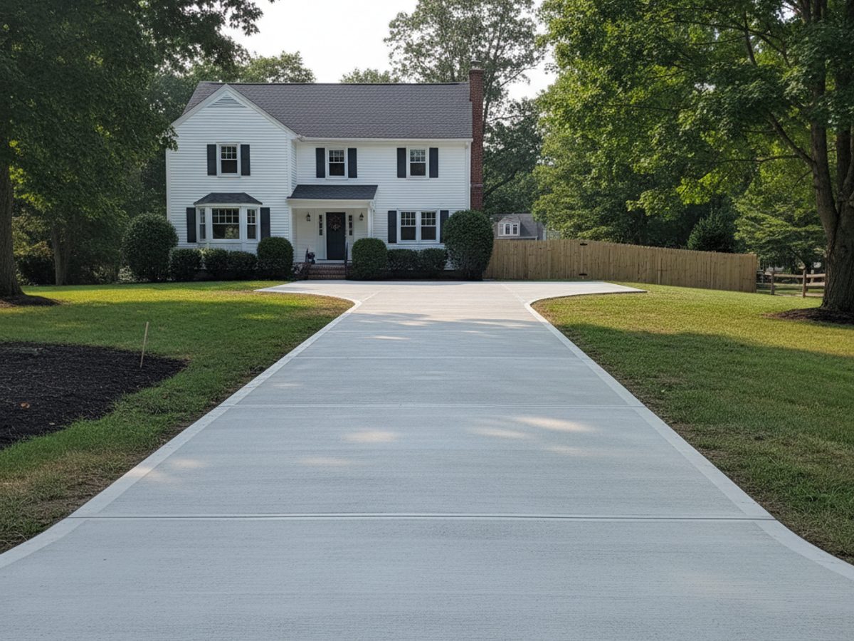 Concrete Driveways completed by Heritage Concrete Solutions in Malden, MA
